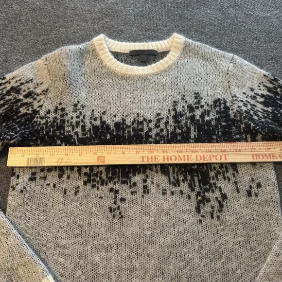 John Varvatos Collection Sterling Heartbeat Mohair Merino Blend Sweater S Knit - Picture 6 of 7